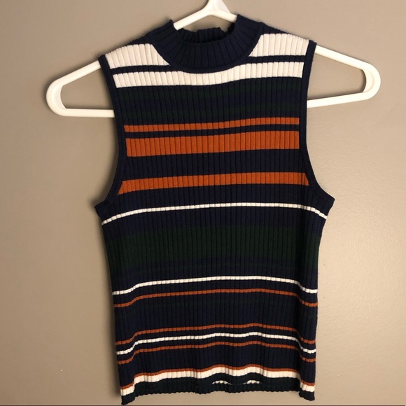 CUTE STRIPPED TURTLENECK - Picture 1 of 2